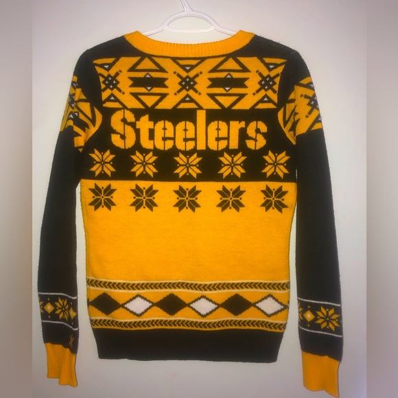 Women's NFL Pittsburgh Steelers Ugly Christmas Sweater - Picture 1 of 5